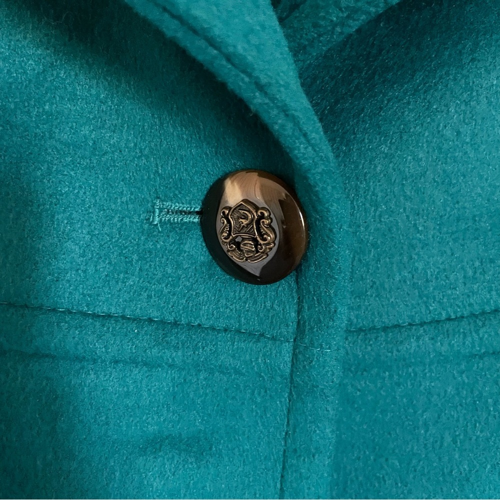 Teal Blue Peacoat-Light Fall Jacket - image 6